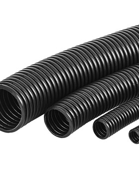 PE螺纹穿线软管黑色塑料管qAD13/15.8/18.5电线电缆保护套管波纹