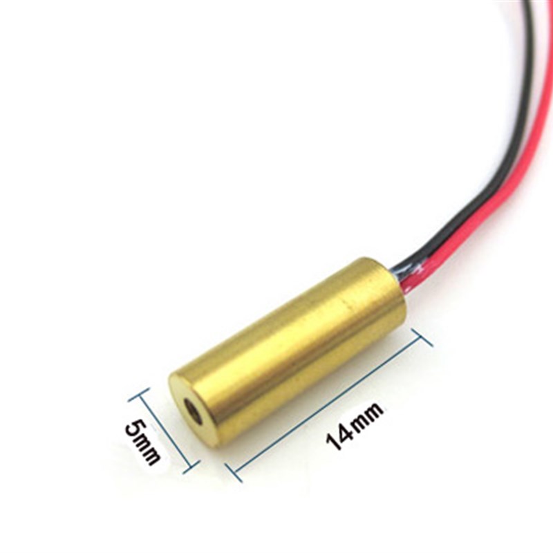 直径5mm/650nm5mw红光点状激光镭射模组 小尺寸红外线点发射仪外