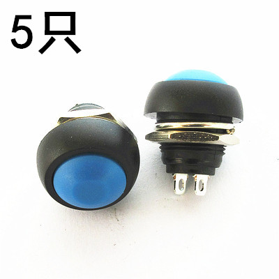 PBS-33B小型防水自复位按钮圆形无锁点动电源按键开关 安装孔12mm