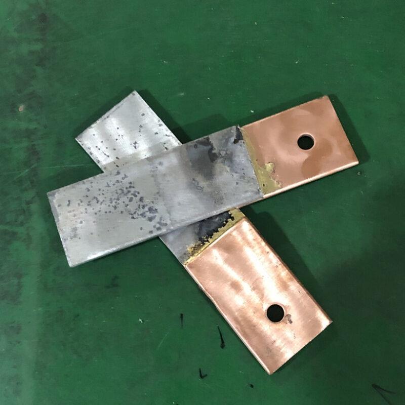 速发接地铜排转换条铜铁转换条铜铁过渡板铜铁连接器4*405*50接地