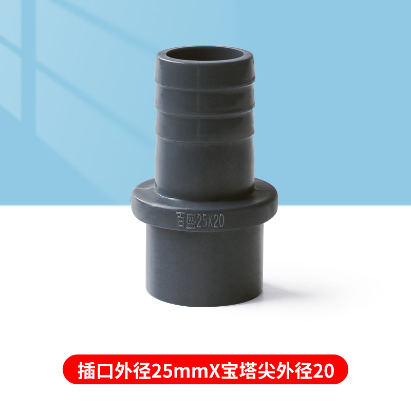 pvc软管接头宝塔直接塑料6分内插外丝给水管外牙螺纹4分内牙内径