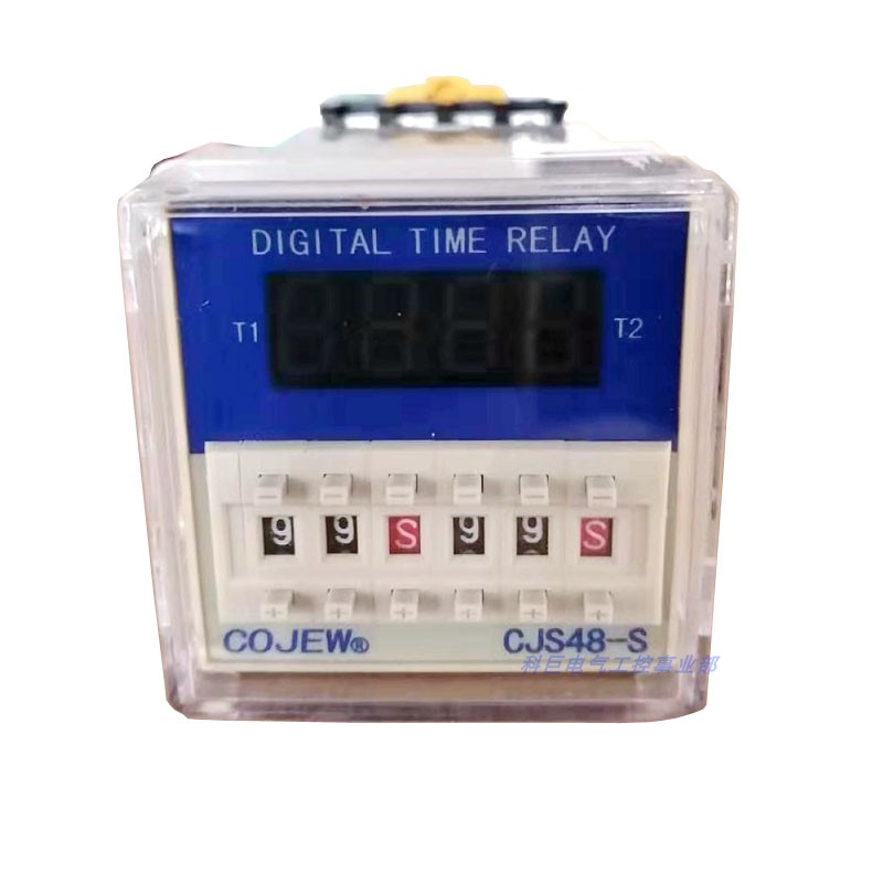 CJS48-S1 数显循环时间继电器交替工作间隔延时电源宽ACDC24-240V