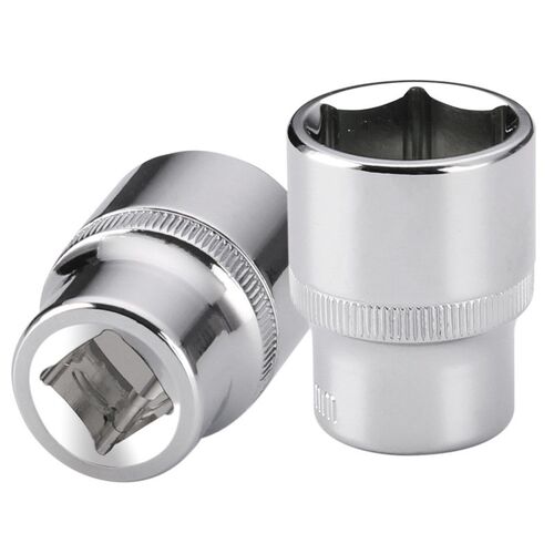 1/2铬钒钢大飞短套筒套装扳手8-32mm外六角套筒头电动6角套头工具