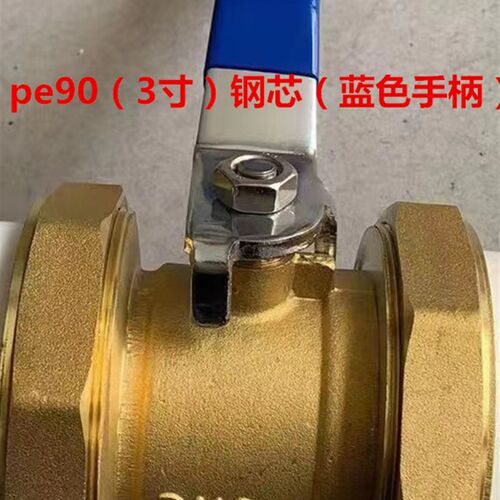 PE双头活接铜球阀热熔管阀门20 25 32 4分 6分PE自来水管管件配件