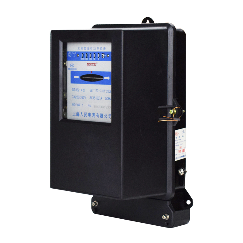 上海人民 DT862-4型三相四线有功电表 老式电度表 机械式电能