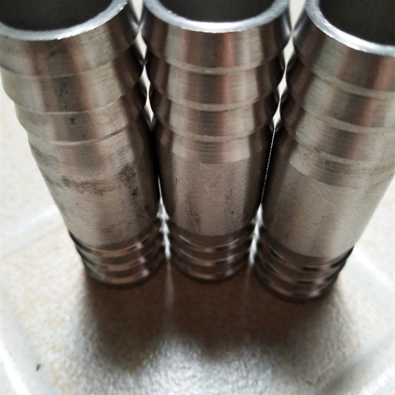 304不锈钢双头宝塔接头 皮管水管软管接头 一字直插直通双宝塔头