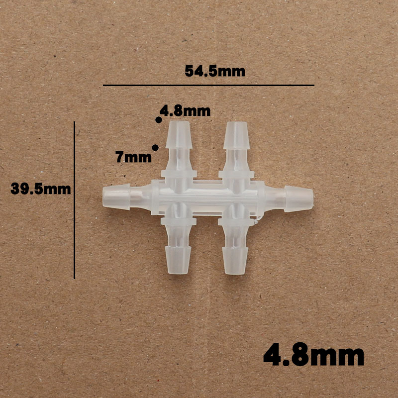 塑料六通胶管软管宝塔接头气管六通分流器等径六通多通头水管配件