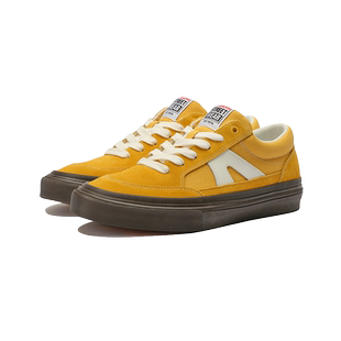 VISION官方 STICK沙丘黄低帮翻毛皮帆布鞋黑生胶滑板鞋复古运动鞋