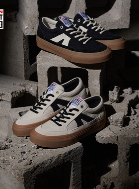 VISION官方 STICK KNIT复古编织经典低帮反毛皮板鞋运动滑板鞋