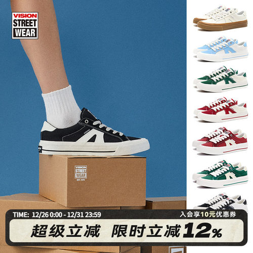 V76黑色低帮帆布鞋