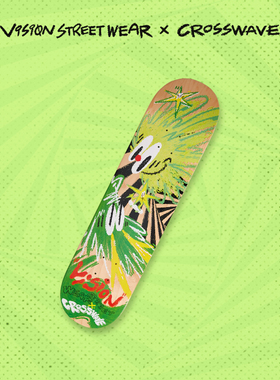 VISION × CROSSWAVE龙年联名限定手绘涂鸦专业双翘板面加枫新年