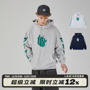 街头重磅宽松连帽卫衣男女同款 独眼矮子联名系列 VISION