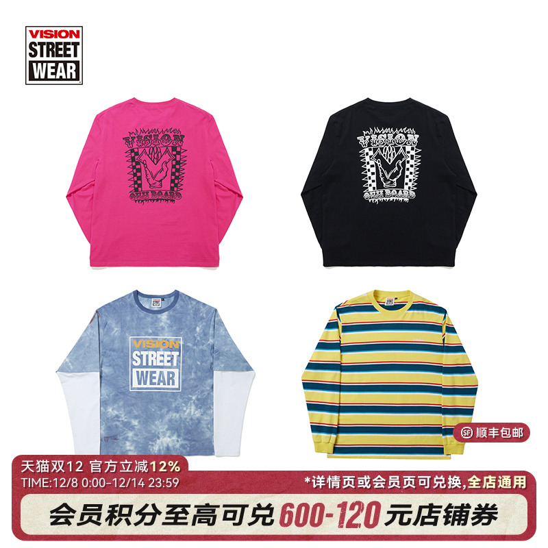 VISION宽松长袖T恤