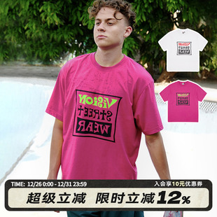 T恤男女夏季 VISION官方 LOGO短袖 复古镜像BOX 两色 复刻系列美式