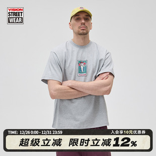 VISION官方 T恤男女 情人节系列复刻历史图案丘比特圆领宽松短袖
