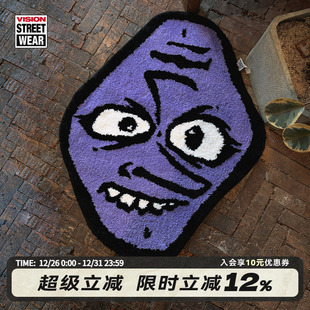 VISION官方 VISION怪诞趣味异形短绒地毯 DOUBLE