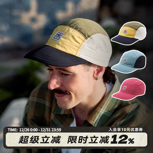 VISION官方 复古五片帽软顶透气易收纳棒球平沿帽男女 美式