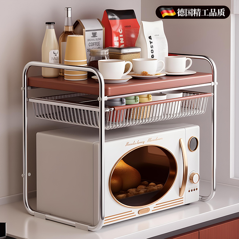厨房微波炉置物架解放台面不凌乱