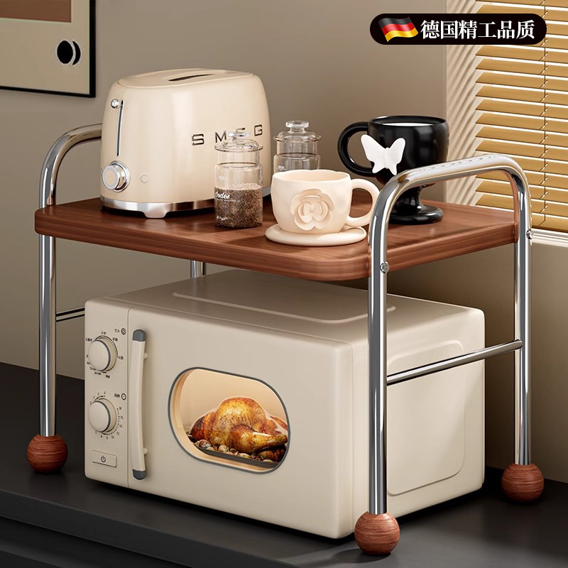 多功能微波炉架收纳还能放调料