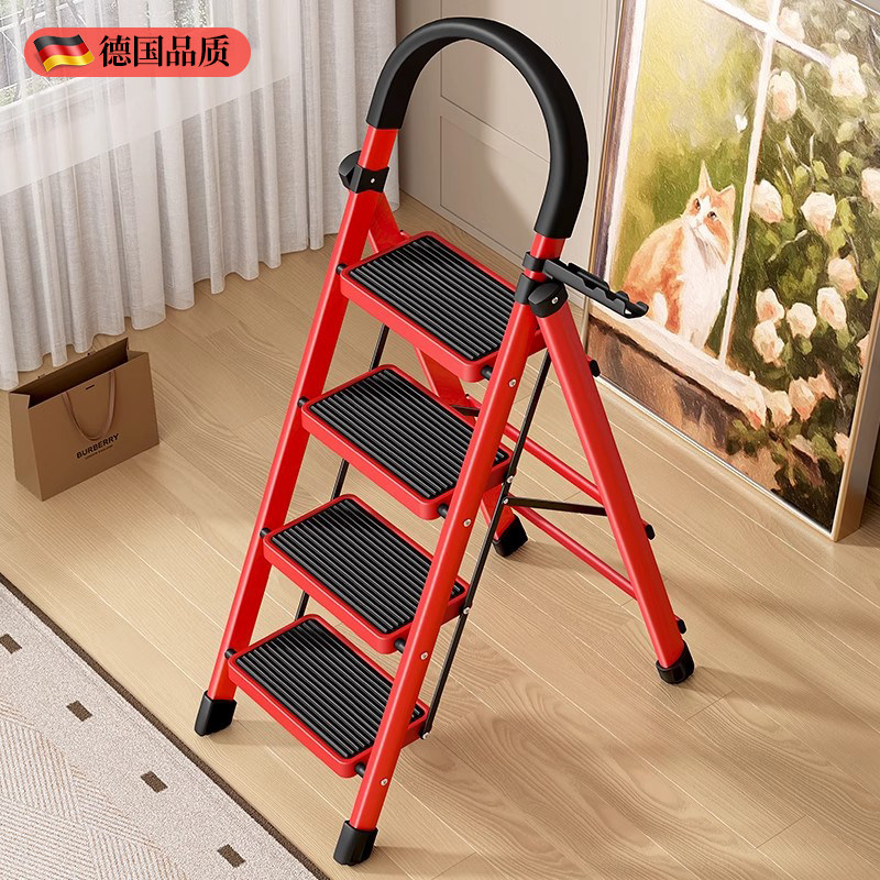 家用折叠梯子收纳不占地方超便携