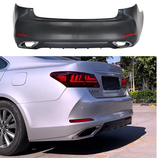 适用06-12款雷克萨斯ES240 ES350改装美版运动后保险杠后包围后杠