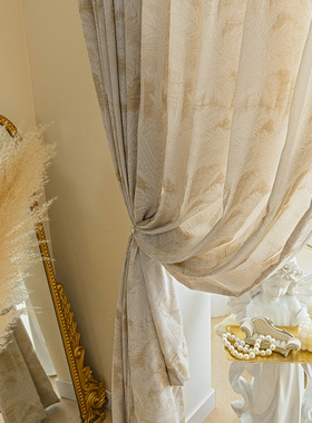 法式复古浮雕加厚纱帘透光不透人半遮光客厅阳台卧室落地窗纱防晒