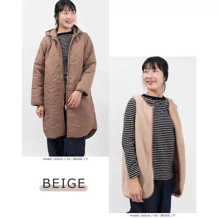 338，贵牌加厚卡其色连帽可脱卸内胆棉服外套