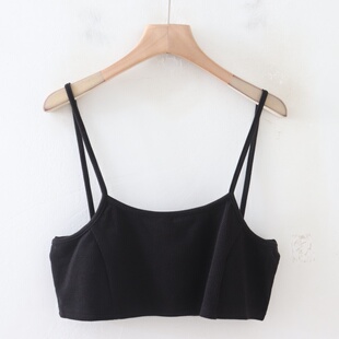 C05059日单夏新款客供料套头有弹性显瘦好搭配女气质针织吊带背心