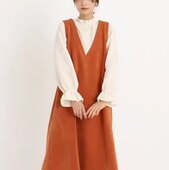 412 甜美假两件连衣裙s