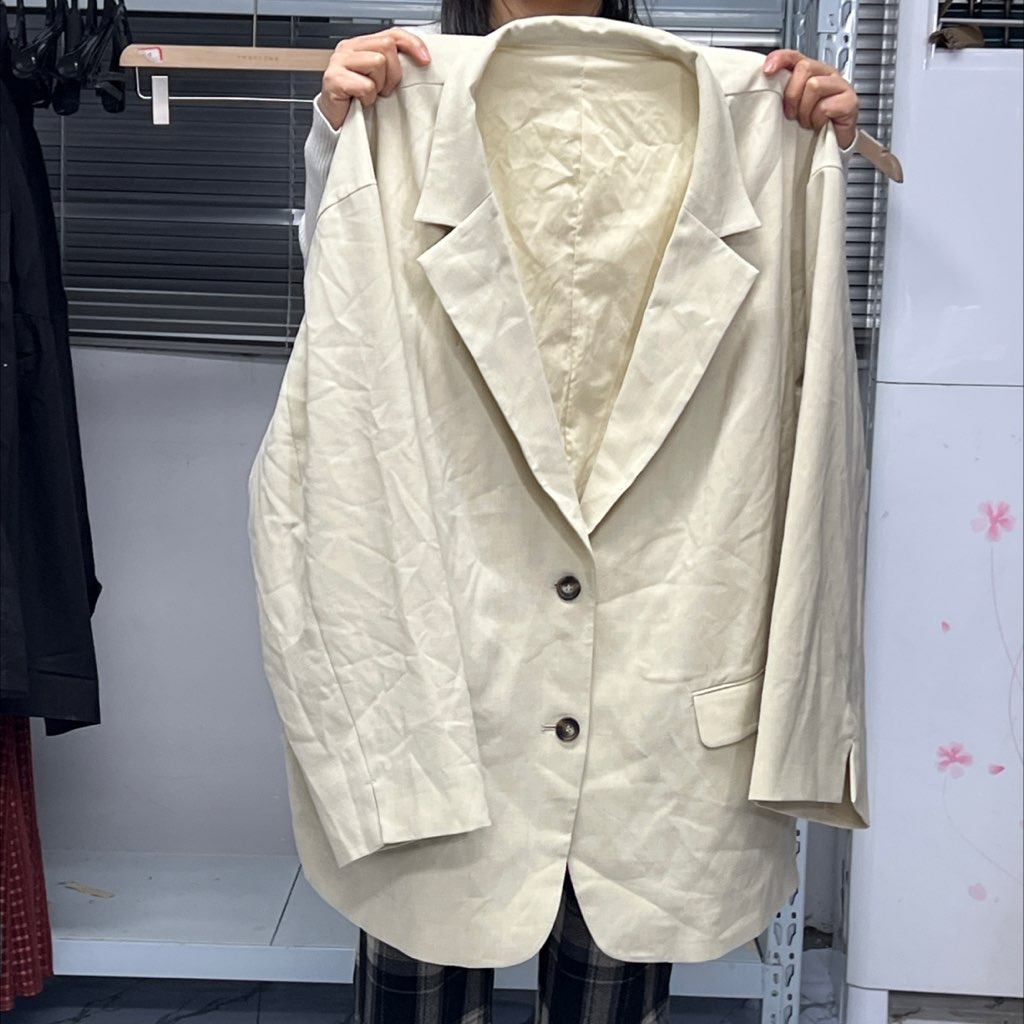 462，新款 米色 大码西装外套