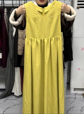 401，li mue   黄色连衣裙96胸围，腰围弹力118长