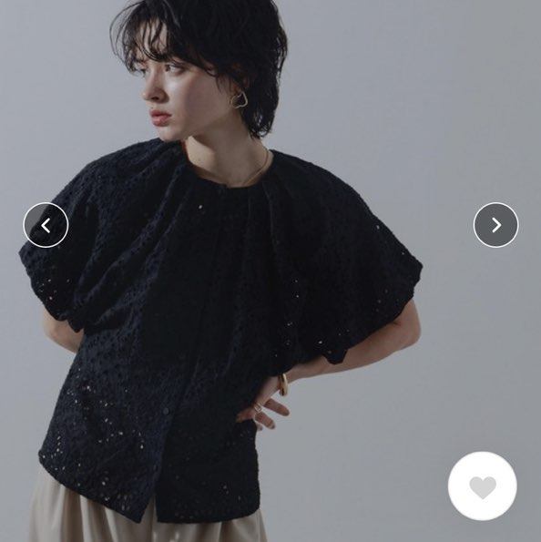 Limue。9900日元客供料刺绣衬衫