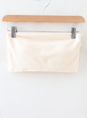 C07014日单新款客供料弹力松紧修身好搭配有胸垫女纯色打底抹胸