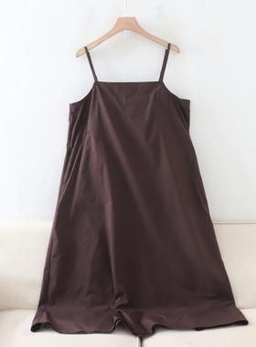 C07011日单新款客供后松紧套头宽松显瘦A字裙女气质可调节吊带裙