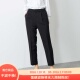 女纯色气质哈伦裤 D13033日单新款 客供料挂扣后松紧高腰显瘦长裤