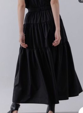 479，li mue 黑色蛋糕半身裙