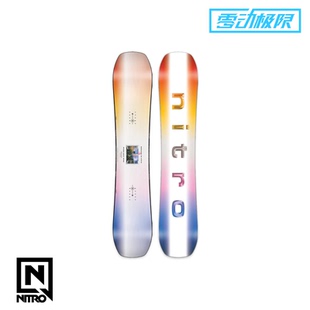 零动极限 W25 Nitro 女款单板滑雪板 OPTISYM 彩虹