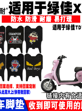 适用于绿佳X15电动车脚垫 绿佳TDT890Z丝圈脚踏垫防水防滑垫包邮