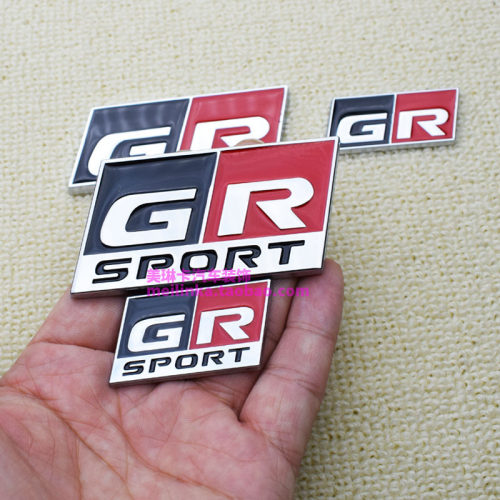 丰田金属尾标贴GR装饰贴GT86贴