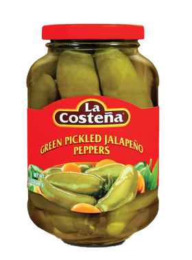 乐口泰哈雷派尼奥辣椒整粒 Green Pickled Jalapeno Peppers 440g