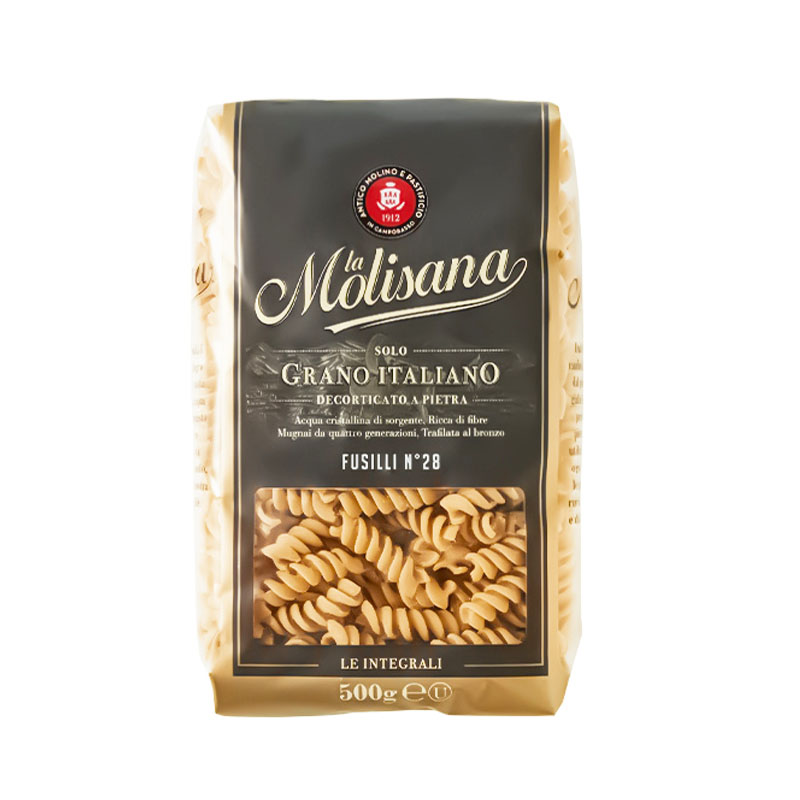 molisana 全麦螺旋形意大利面 whole wheat fusilli pasta 500g