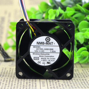 NMB 12V 6CM 2415KL 6038 B86原装 1.65A 双滚珠暴力散热风扇 04W