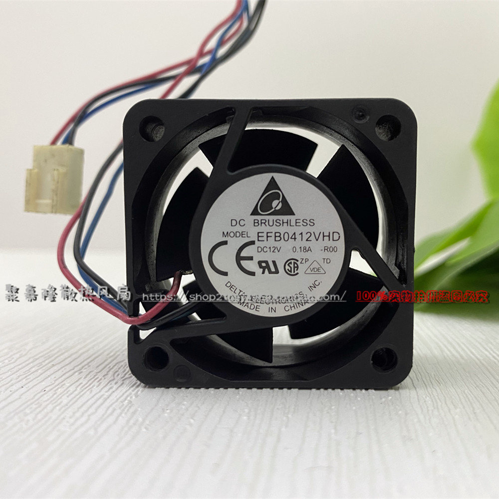 原装EFB0412VHD 12V 4厘米 4020 0.18A 交换机 1U服务器散热风扇