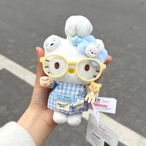 [正版]hellokitty包包挂件可爱哈喽kt尚绒坊玩偶送女生包挂饰礼物