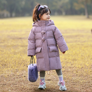 儿童羽绒服男童女童冬季2024新款中长款小童中童孩子宝宝童装外套