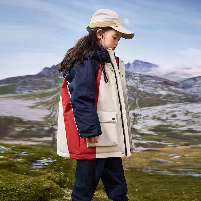 儿童羽绒服女童男童同款2026中大童中长款新款加厚冬季外套