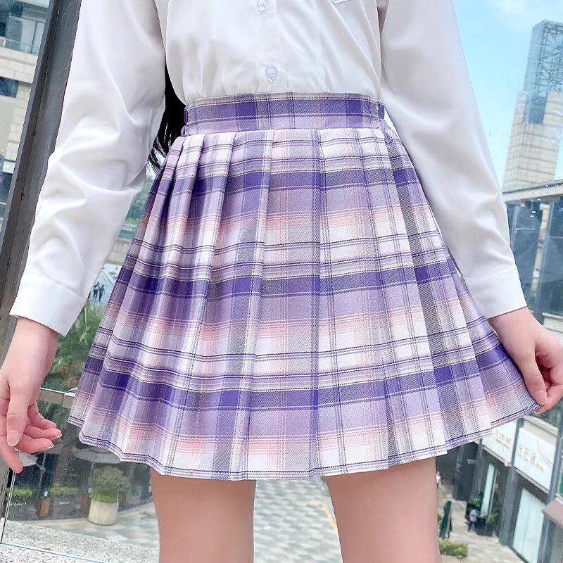 夏装百褶裙女孩裙子儿童学院库洛米女童jk套装新款纯棉短袖夏季
