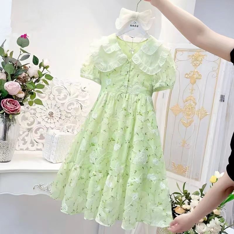 女童夏装连衣裙2026新款儿童公主裙洋气女大童装夏季女孩裙子夏款