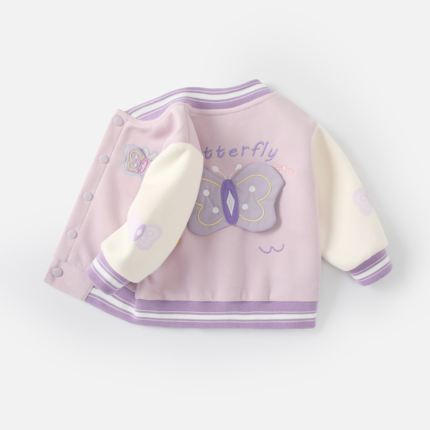 女童外套春秋2026新款女宝宝春季衣服春装婴儿棒球服开衫上衣卫衣