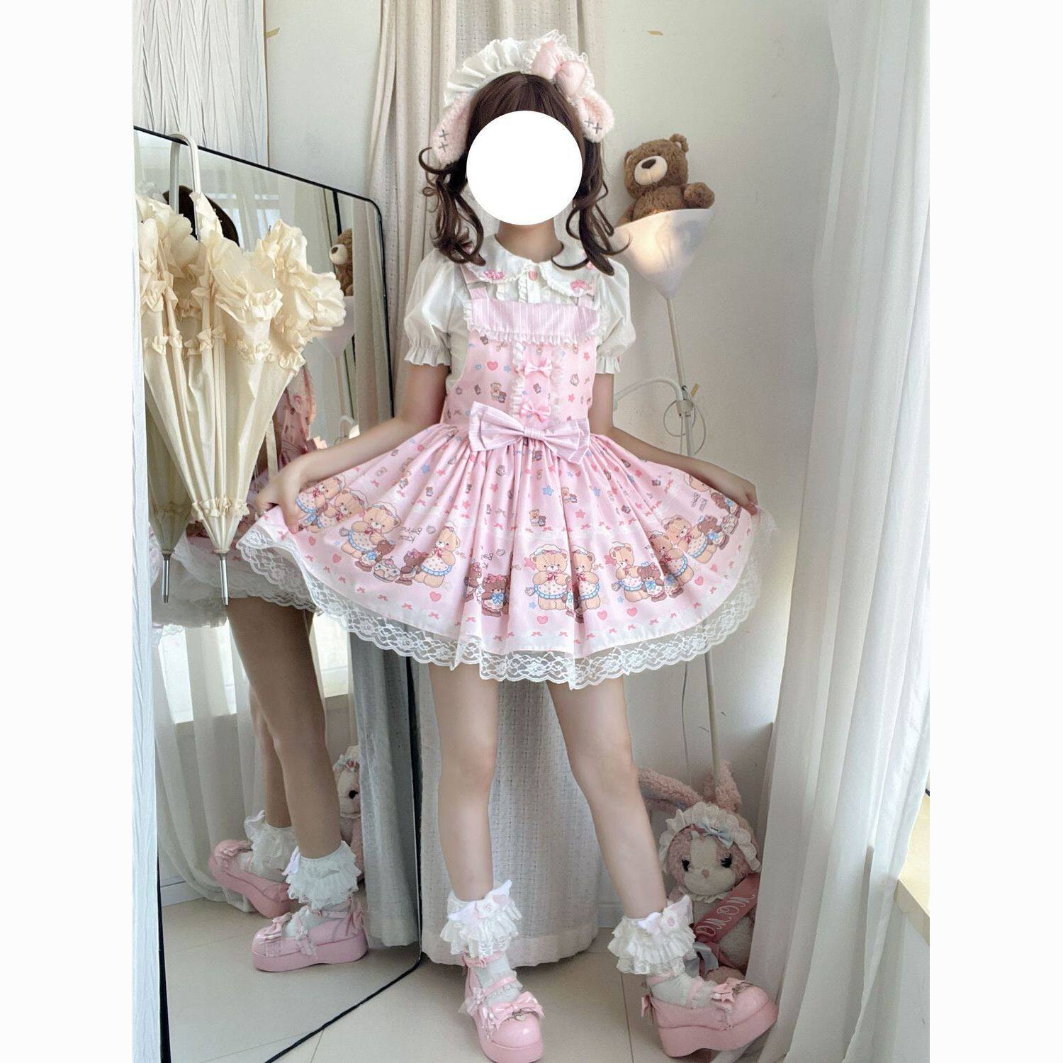 半糖少女原创 lolita裙jsk背带下午茶洛丽塔甜美可爱日系低价lo裙